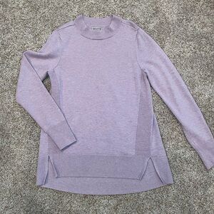 EUC merino wool split hem sweater